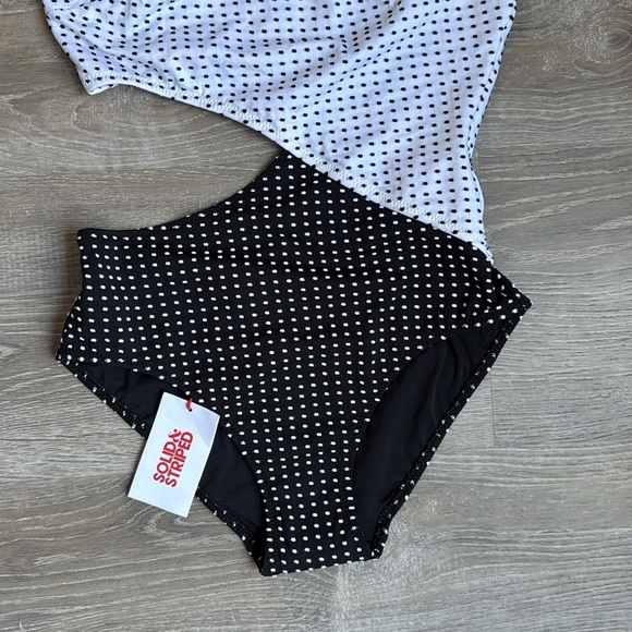 NEW Solid & Striped The Claudia Baby Dot Black White small - Picture 7 of 9